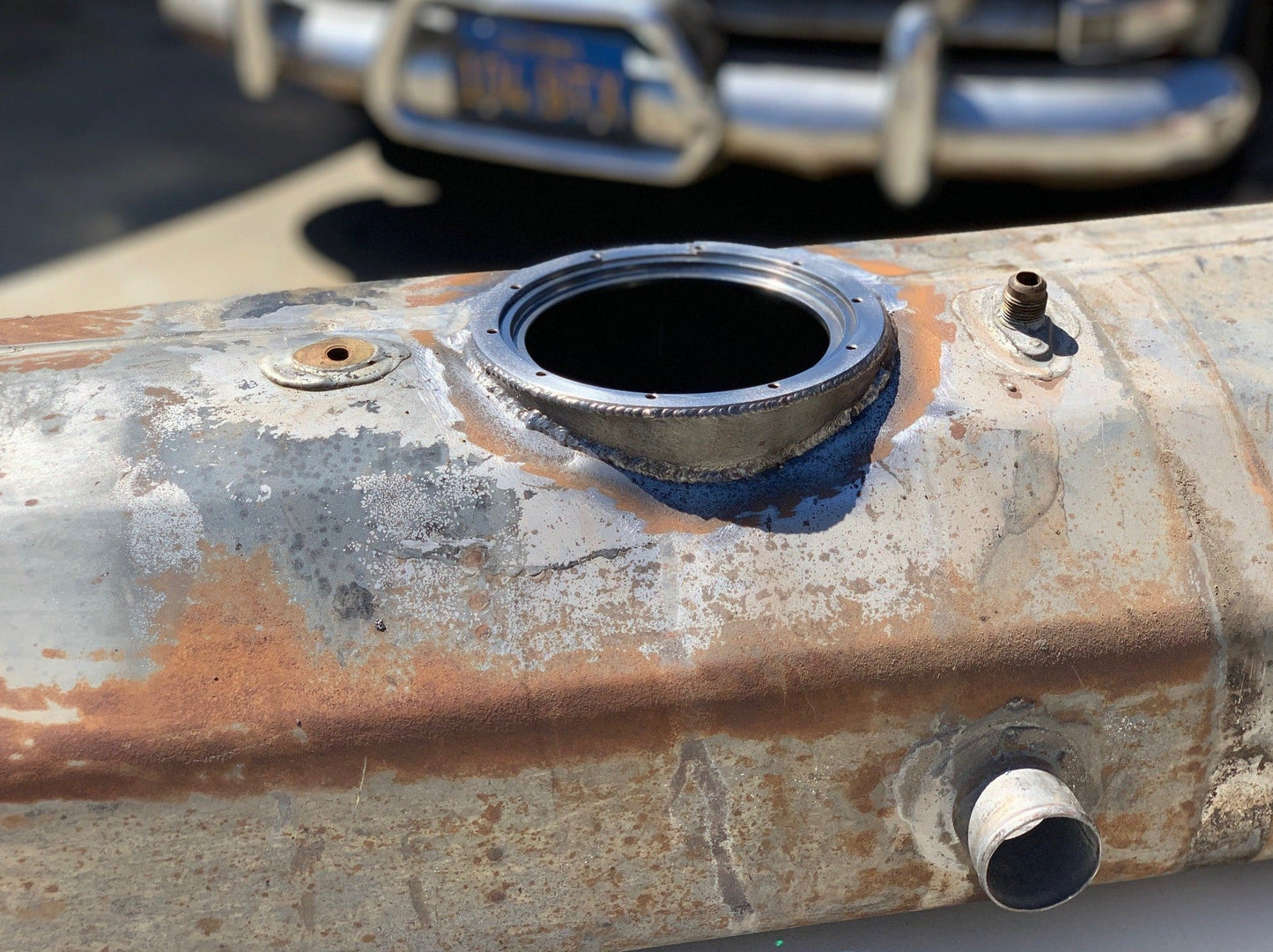 GM Steel Weld-in Fuel Pump Mounting Ring (Large Diameter)