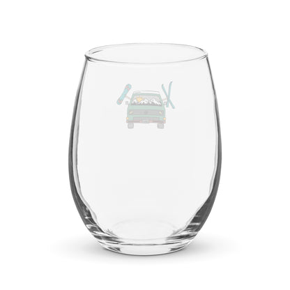Shred Van Stemless Wine Glass