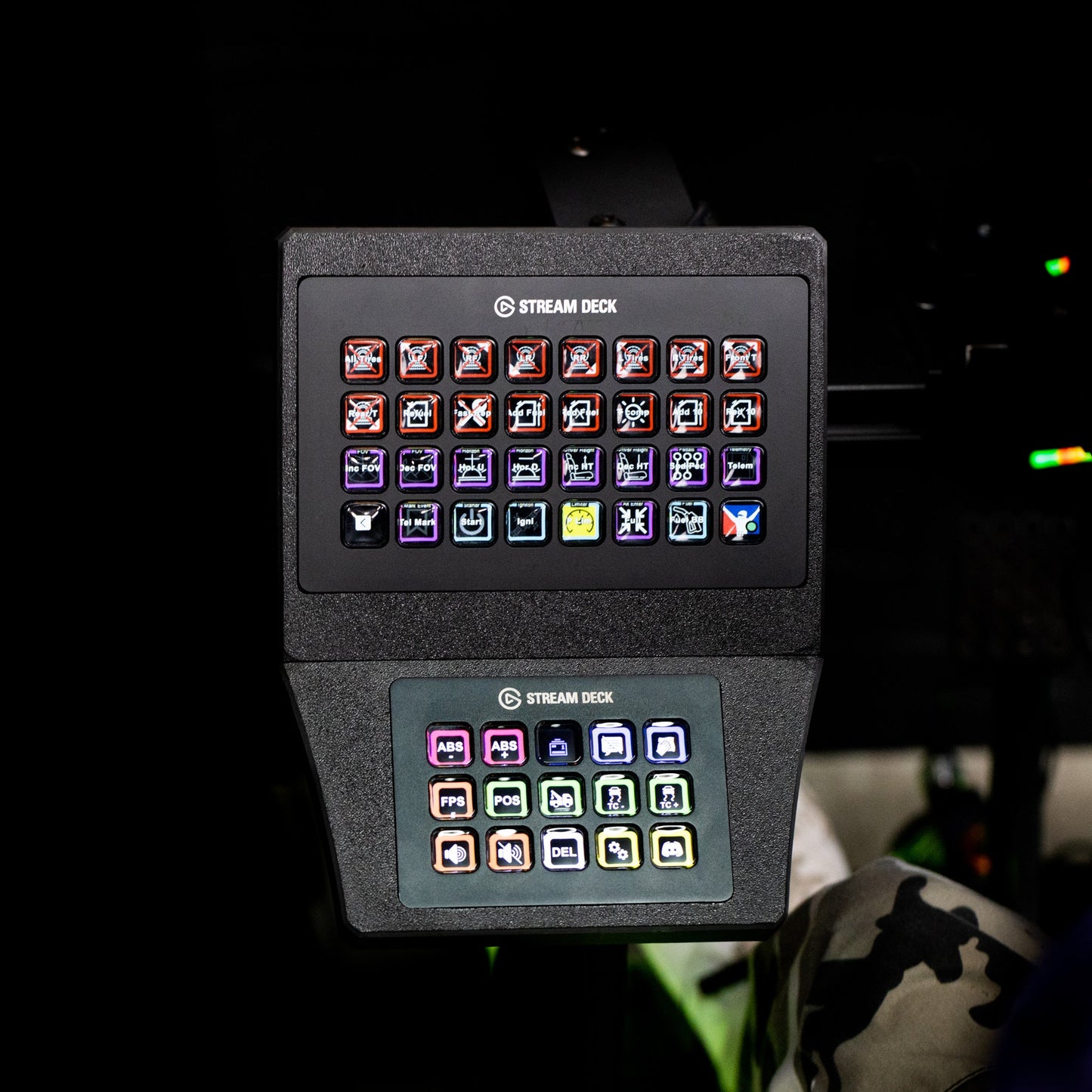 Stream Deck XL and MK2/MK1 Combo Console Mount