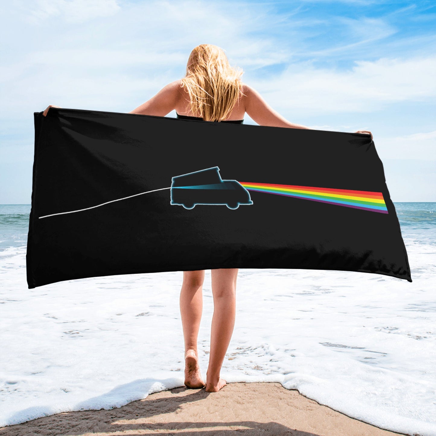 Dark Side of the Bus Beach Towel