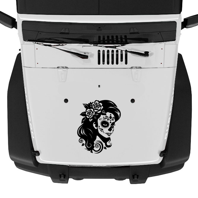 Sugar Skull Girl Hood Graphic