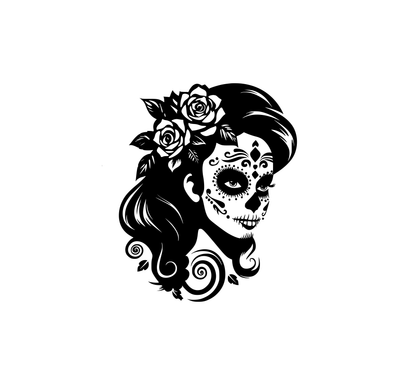 Sugar Skull Girl Hood Graphic