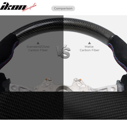 2015-2021Â Subaru WRX STI Steering Wheel Red Stitch Line CF Alcantara