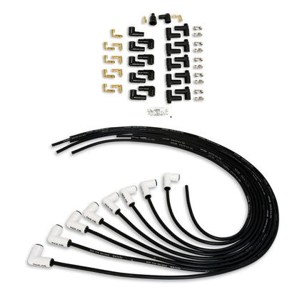 Taylor Cable 8mm Spiro Pro White Ceramic Boot Universal Wire Set 90 Black 75051