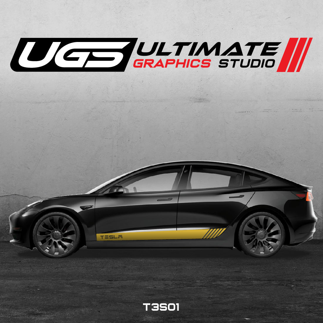 Tesla Side Graphics