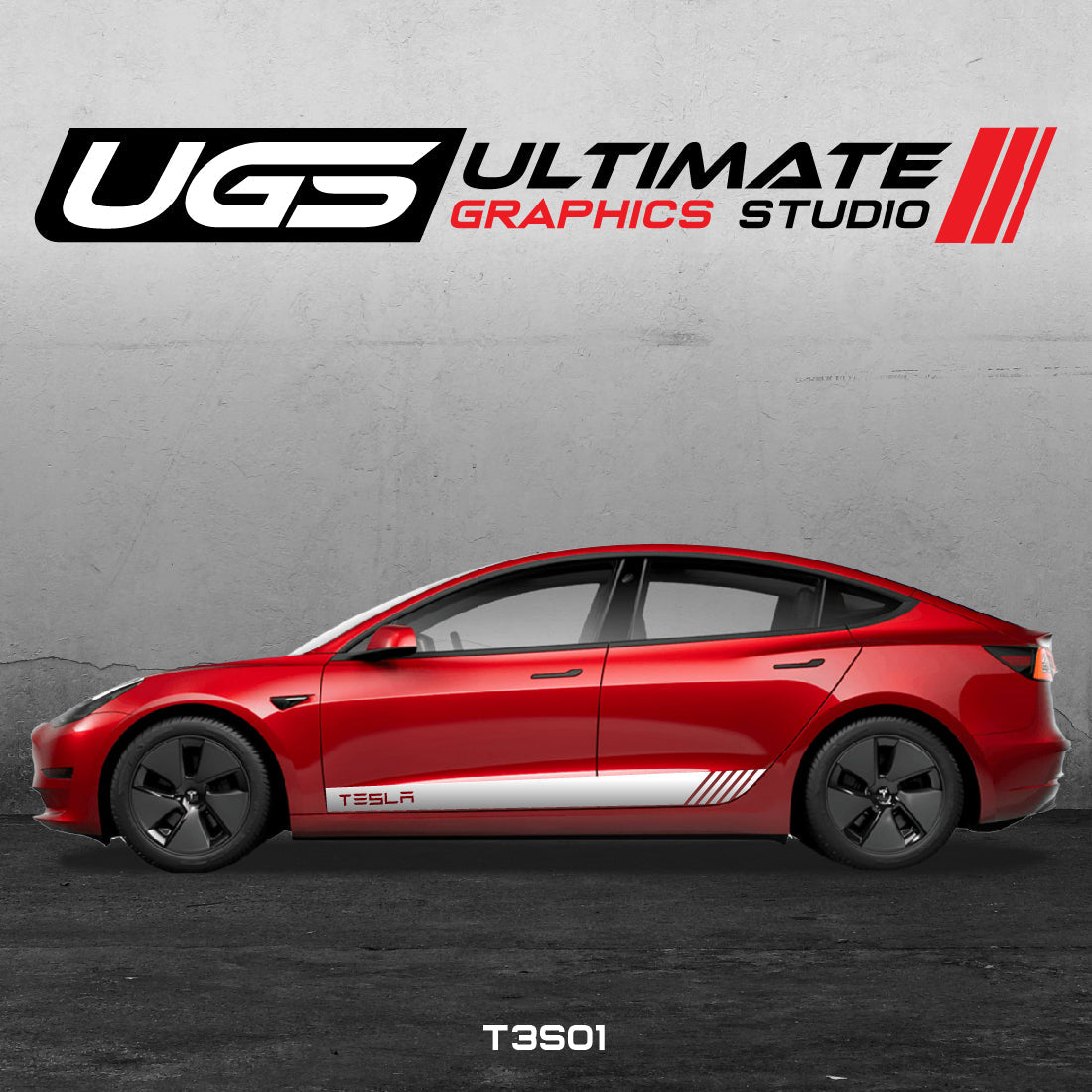Tesla Side Graphics