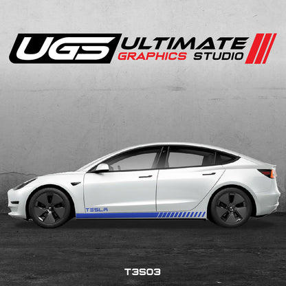 Tesla Side Skirt Graphics