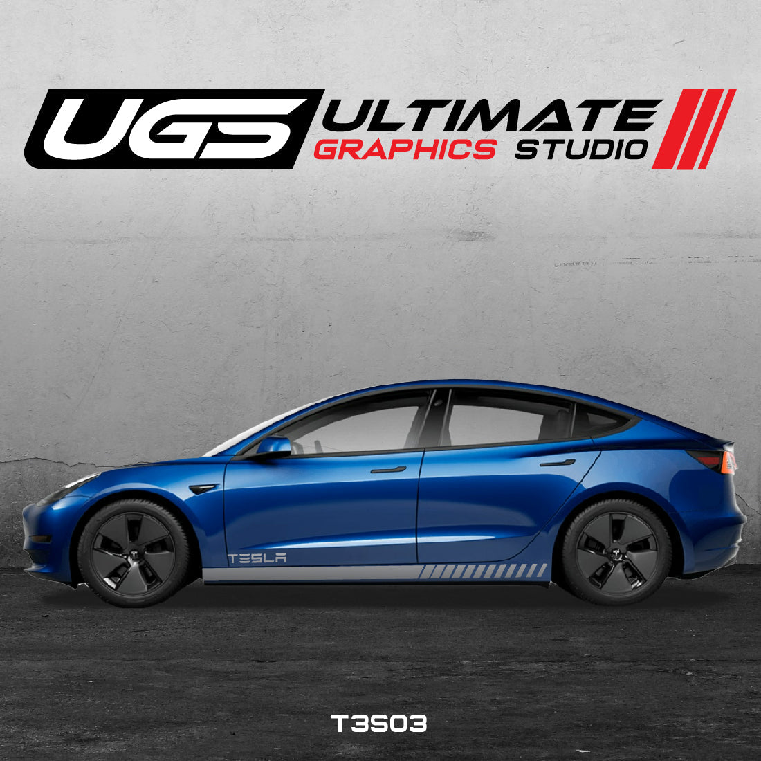 Tesla Side Skirt Graphics
