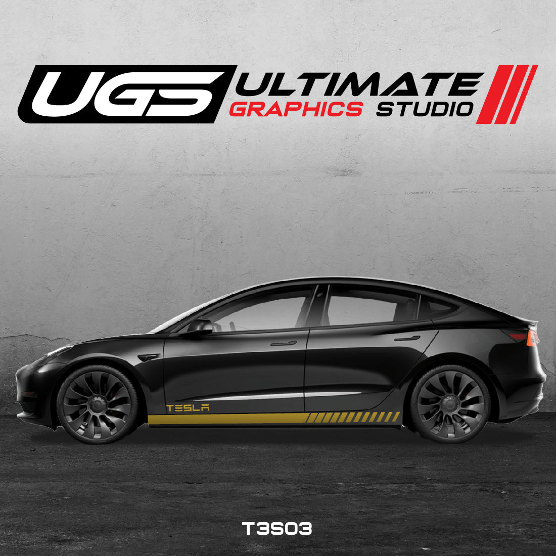 Tesla Side Skirt Graphics