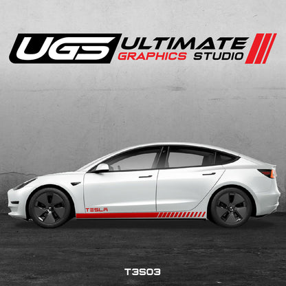 Tesla Side Skirt Graphics