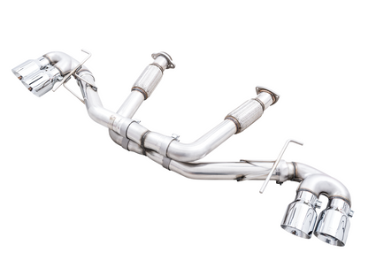 AWE Tuning Track Edition Exhaust for C8 Corvette - Quad Chrome Silver Tips 3020-42080
