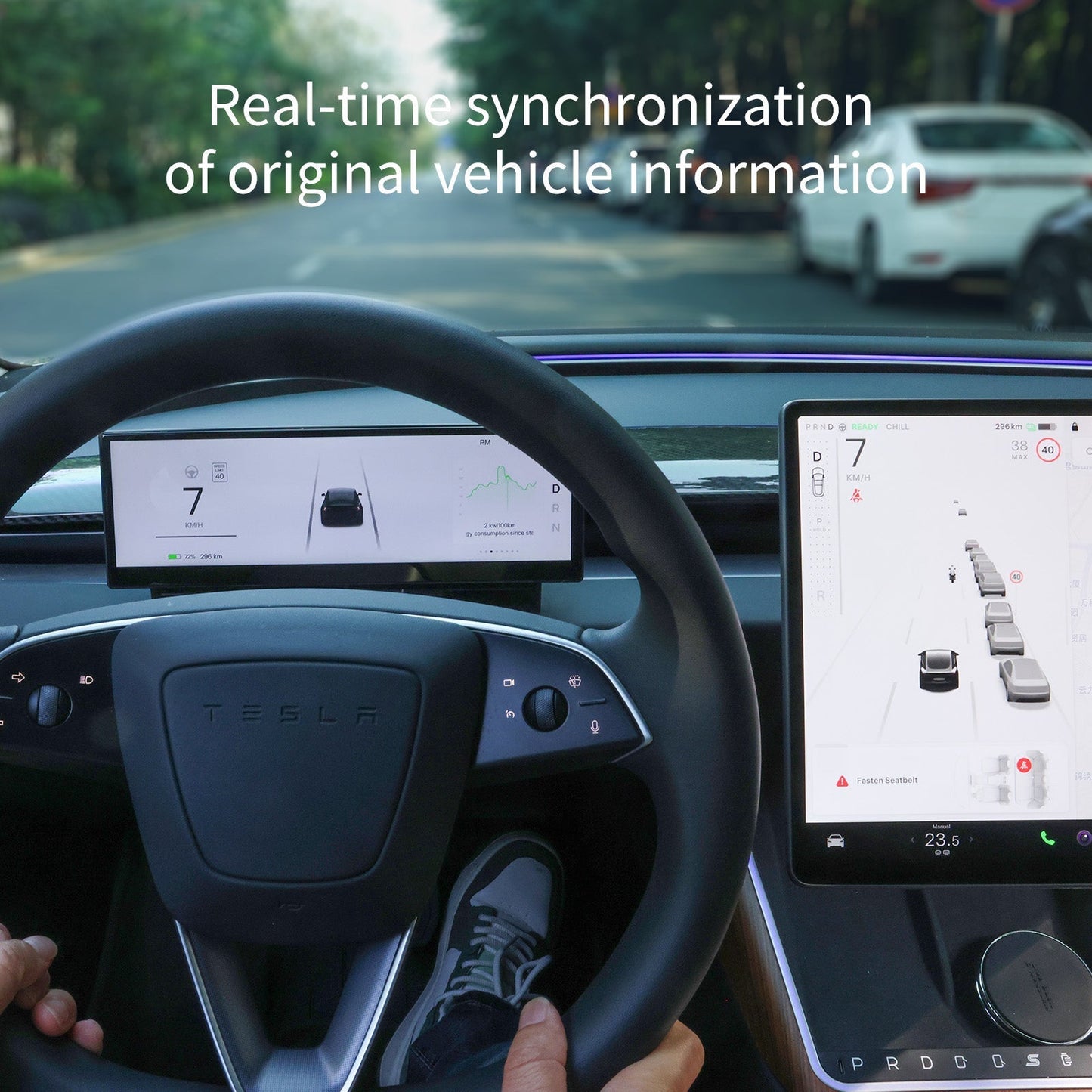 TESERY 10.88′′ Touch Screen Instrument Cluster Dashboard Display for Model 3/Y