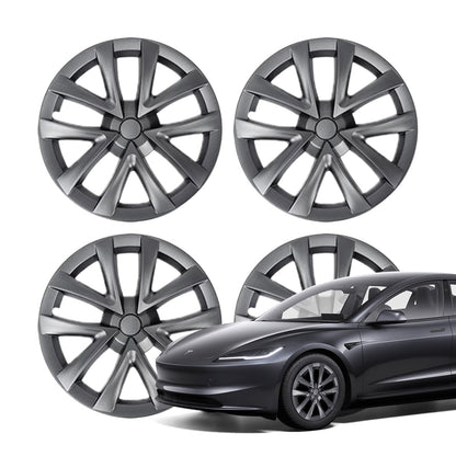 TESERY 18″ Wheel Caps S Plaid Style for Tesla Model 3 (4PCS)