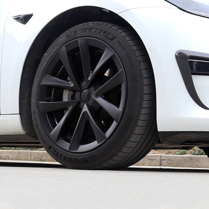 TESERY 18″ Wheel Caps S Plaid Style for Tesla Model 3 (4PCS)