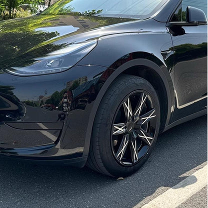 19" Double Star ABS Wheel Covers for Model Y Gemini | 4-Piece Set | Aerodynamic | Weather-Resistant