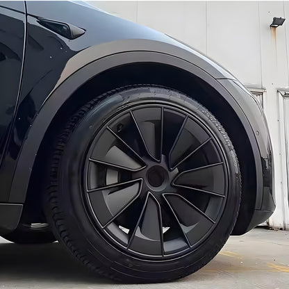 19" Gemini Performance-Style ABS Wheel Hubcaps for Model Y | 4-Piece Set | 5 Colors | 2 Styles | Tool-Free Install