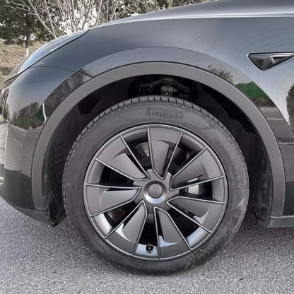 19" Gemini Performance-Style ABS Wheel Hubcaps for Model Y | 4-Piece Set | 5 Colors | 2 Styles | Tool-Free Install