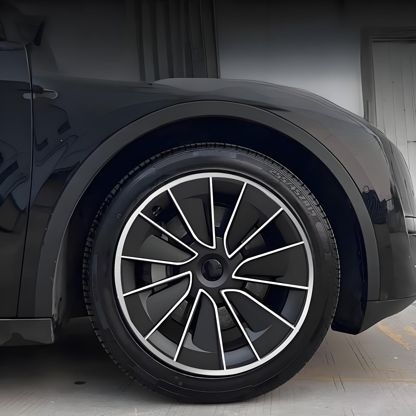 19" Gemini Performance-Style ABS Wheel Hubcaps for Model Y | 4-Piece Set | 5 Colors | 2 Styles | Tool-Free Install