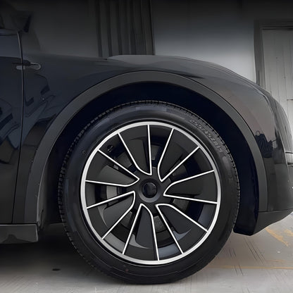 19" Gemini Performance-Style ABS Wheel Hubcaps for Model Y | 4-Piece Set | 5 Colors | 2 Styles | Tool-Free Install