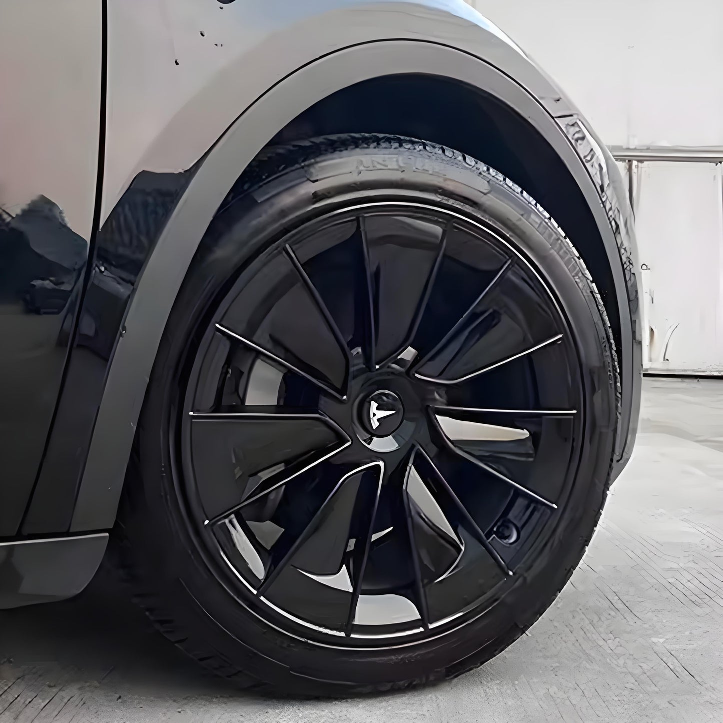 19" Gemini Performance-Style ABS Wheel Hubcaps for Model Y | 4-Piece Set | 5 Colors | 2 Styles | Tool-Free Install