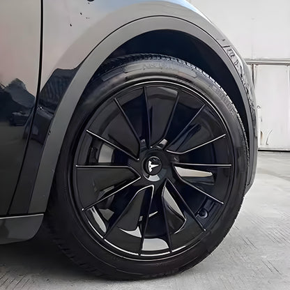 19" Gemini Performance-Style ABS Wheel Hubcaps for Model Y | 4-Piece Set | 5 Colors | 2 Styles | Tool-Free Install