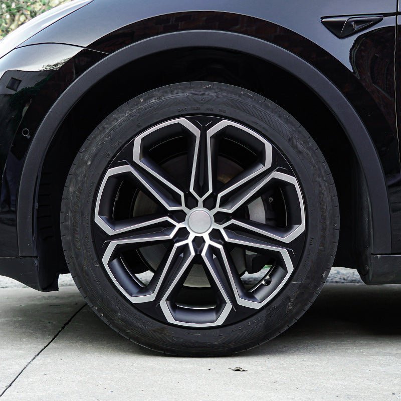 19" Mister ABS Wheel Covers for Model Y Gemini | 4-Piece Set | 2 Colors | Aerodynamic | Exquisite Craftsmanship