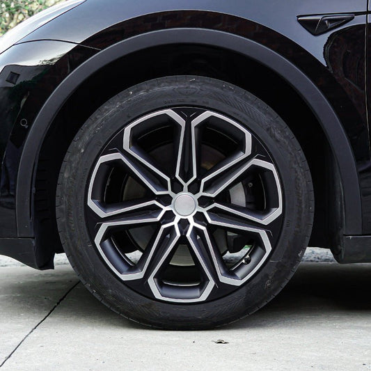 19" Mister ABS Wheel Covers for Model Y Gemini | 4-Piece Set | 2 Colors | Aerodynamic | Exquisite Craftsmanship
