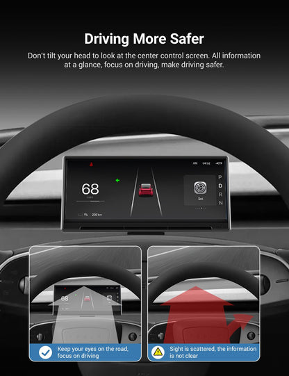 TESERY F9 Pro Screen Dashboard Display With Carplay & Android Auto for Model 3 / Model Y