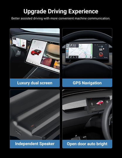 TESERY F9 Pro Screen Dashboard Display With Carplay & Android Auto for Model 3 / Model Y