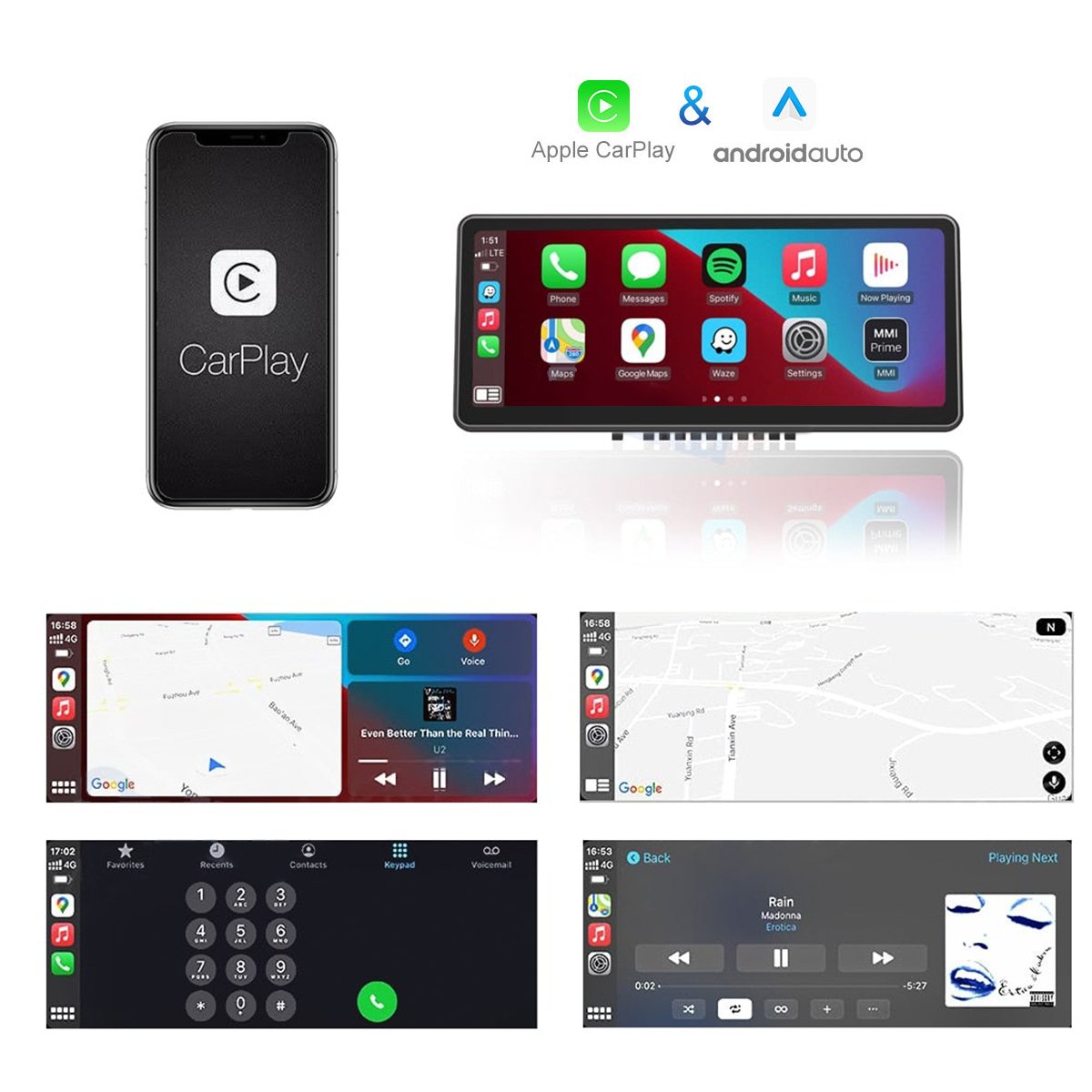 TESERY 9‘’ Carplay Instrument Dashboard Screen Display for Model 3 / Y