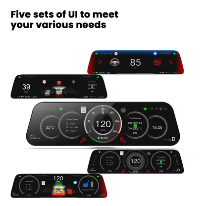 TESERY 9.6 Inch Instrument Cluster Dashboard Display for Model 3 / Y