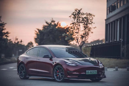 TESERY Carbon Fiber Front Lip for Tesla Model 3