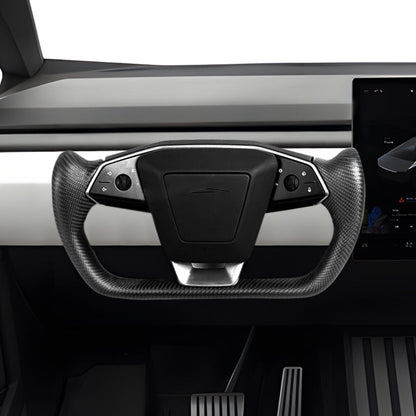 TESERY Cybertruck Carbon Fiber Yoke Steering Wheel