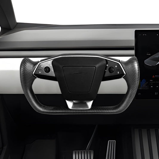 TESERY Cybertruck Carbon Fiber Yoke Steering Wheel