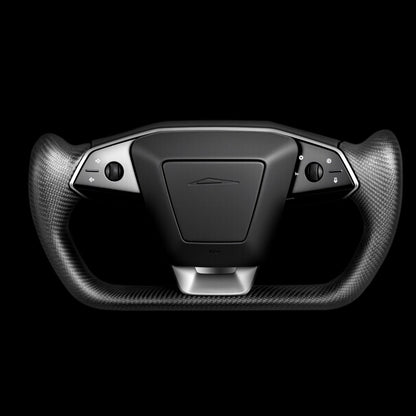 TESERY Cybertruck Carbon Fiber Yoke Steering Wheel