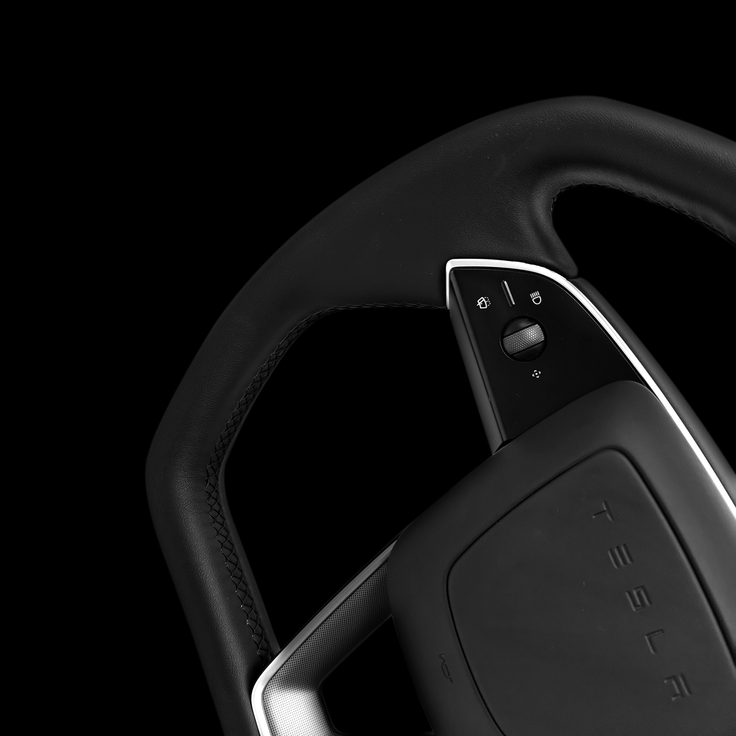 TESERY Cybertruck Style Steering Wheel for Model Y Juniper & Model 3 Highland