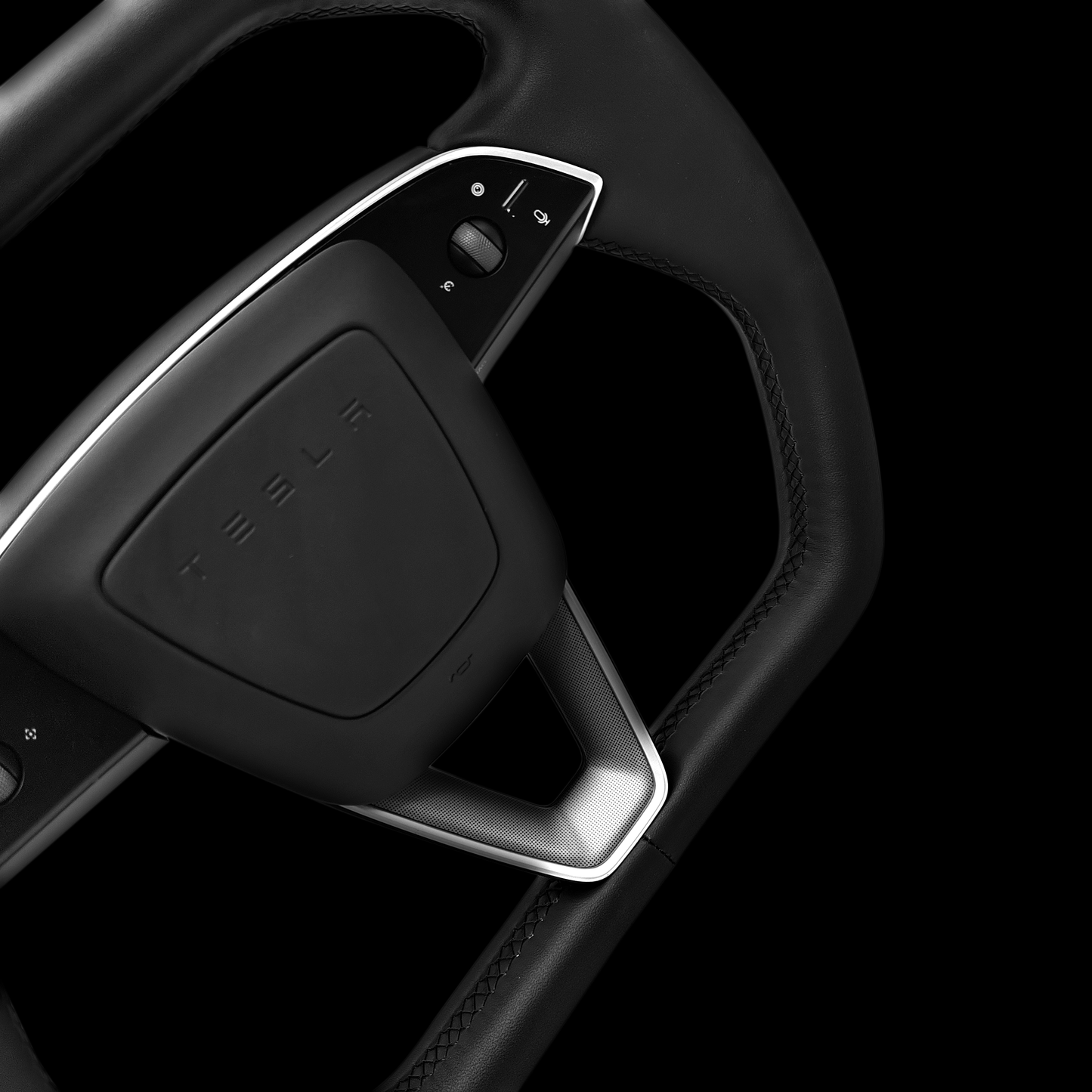 TESERY Cybertruck Style Steering Wheel for Model Y Juniper & Model 3 Highland