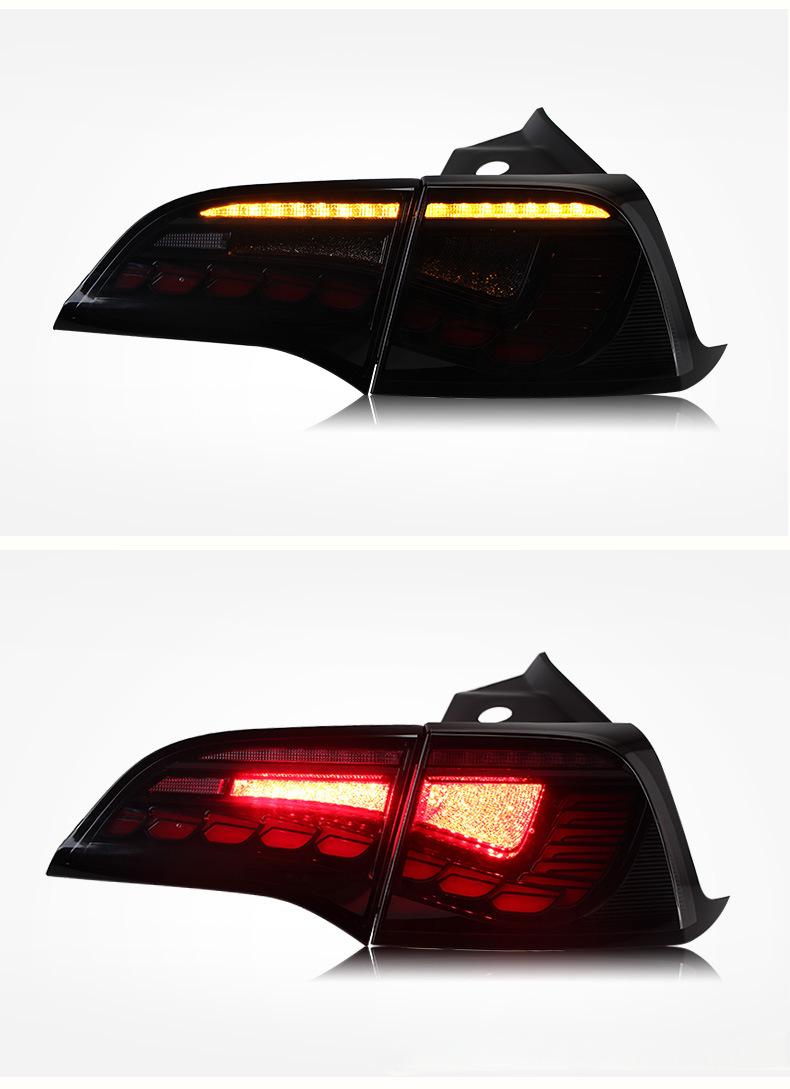 TESERY Dragon Scale Tail Lights for Model 3/Y