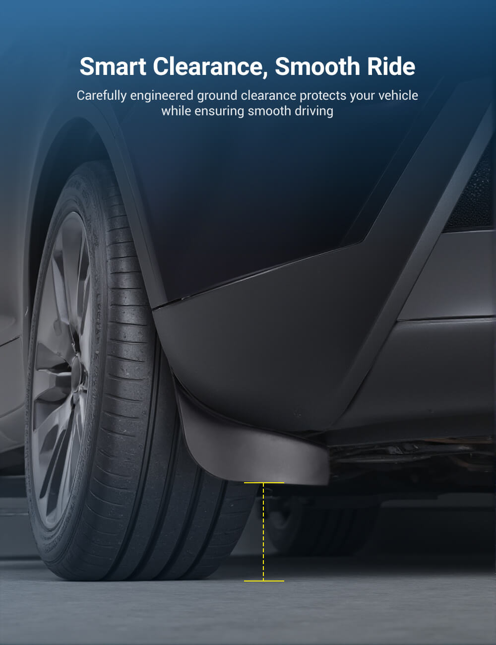 TESERY Hidden Mud Flaps for Model Y Juniper | Invisible Protection