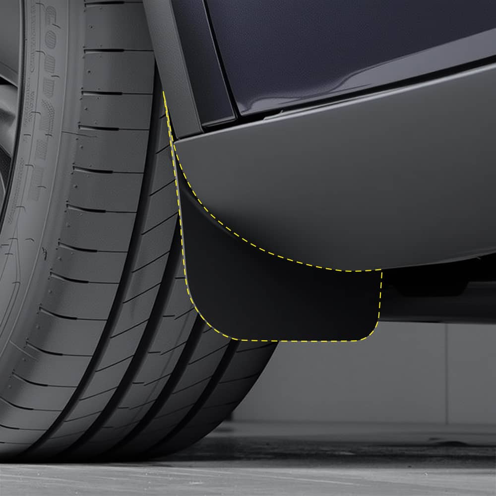 TESERY Hidden Mud Flaps for Model Y Juniper | Invisible Protection