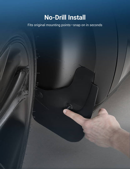 TESERY Hidden Mud Flaps for Model Y Juniper | Invisible Protection