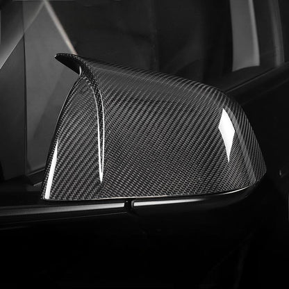 TESERY Mirror Caps for Model Y / 3 ( Sporty Style ) - Dry Carbon Fiber Exterior Mods