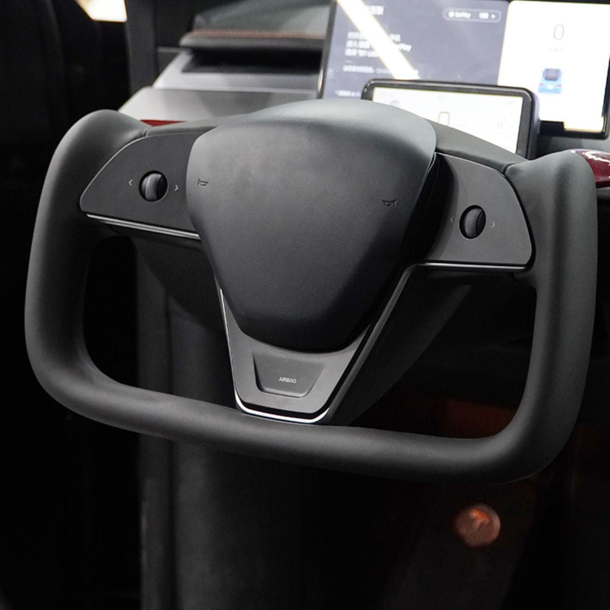 TESERY New Plaid Steering Wheel for Tesla Model 3 / Y
