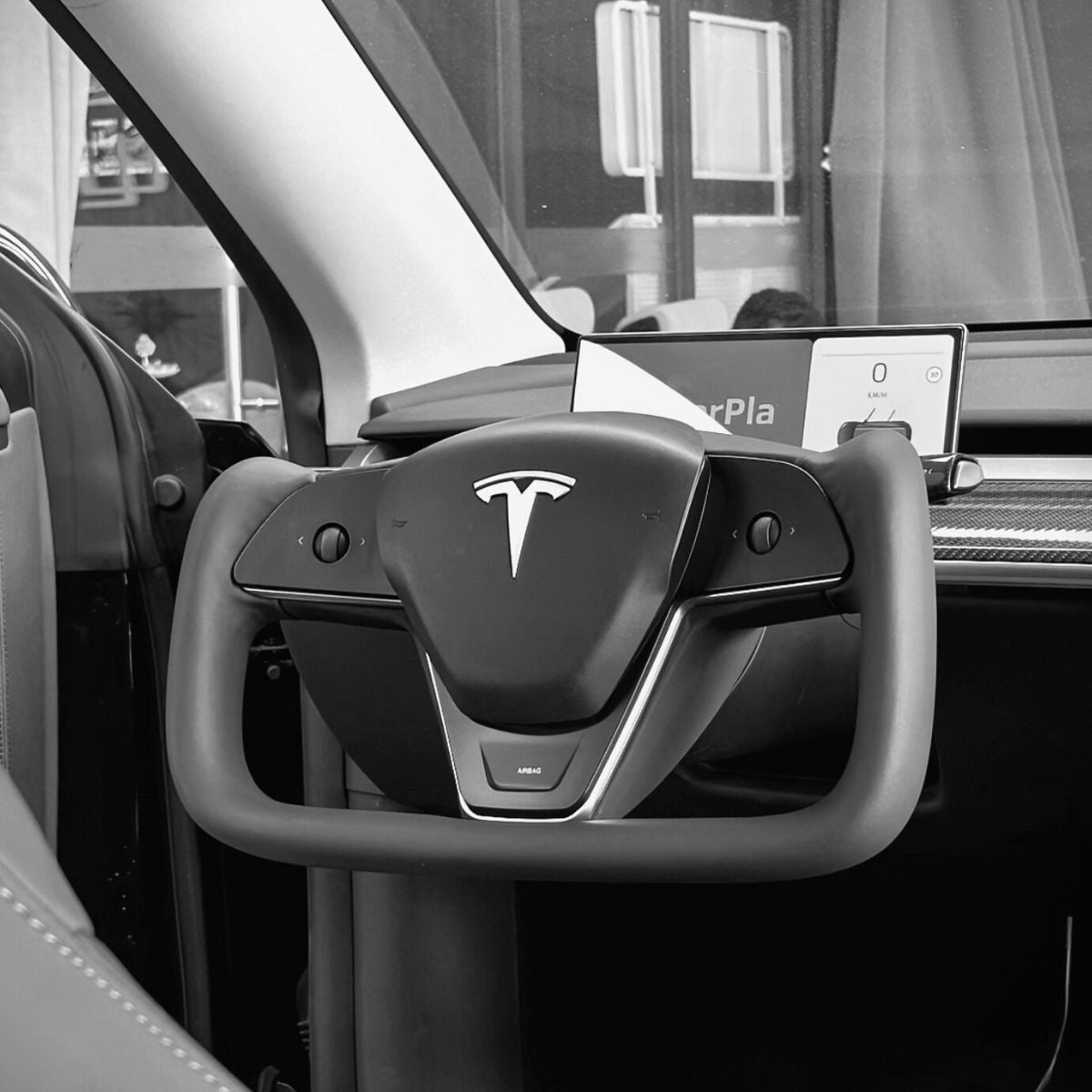 TESERY New Plaid Steering Wheel for Tesla Model 3 / Y