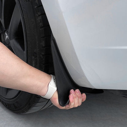 Upgraded OEM Mud Flaps for Model 3/Y | 4-Piece Kit | TPV Material | No-Drill Install