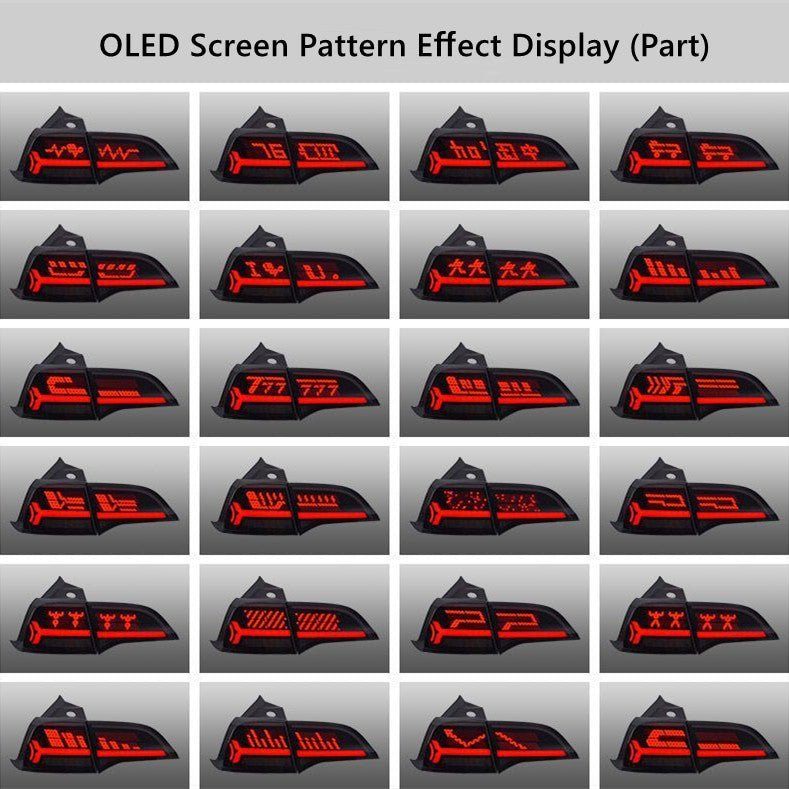 TESERY OLED APP-Controlled Tail Light for Model 3/Y