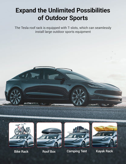 TESERY Roof Rack for Tesla Model 3 Highland / Model Y (Set of 2)