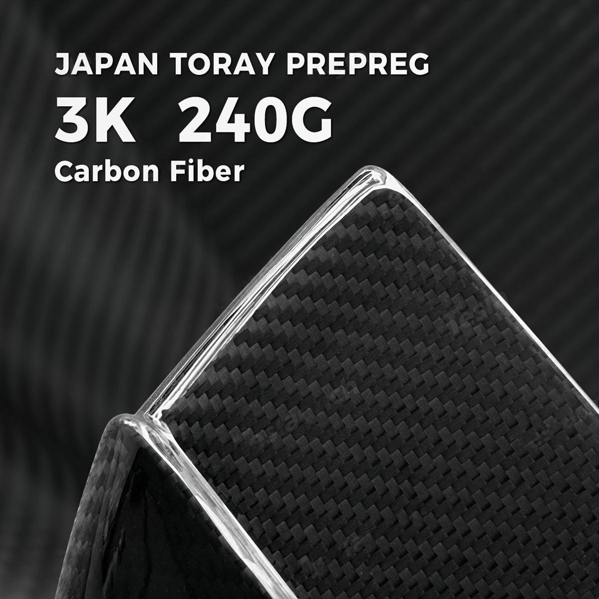 Carbon Fiber Mirror Covers for Model Y 2020-2025.03 | Juniper Style | 3 Finishes | 3M Adhesive