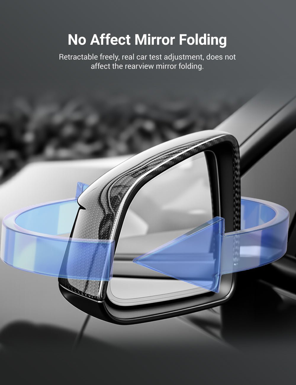 TESERY Side Mirror Cover for Model Y Juniper (OEM Style) - Dry Carbon Fiber Exterior Mods