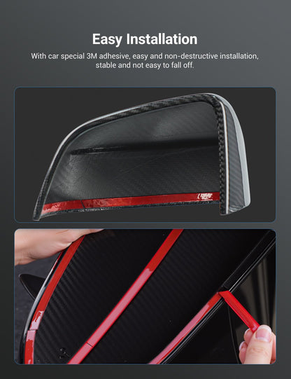 TESERY Side Mirror Cover for Model Y Juniper (OEM Style) - Dry Carbon Fiber Exterior Mods